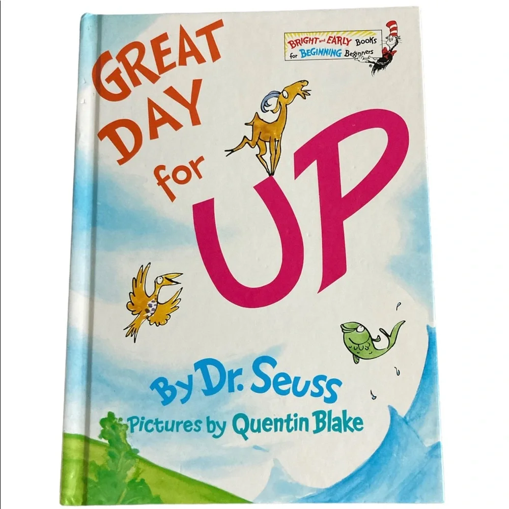 Dr. Seuss Wings on Things & Great Day For Up Bright & Early Kids Books 2 Set